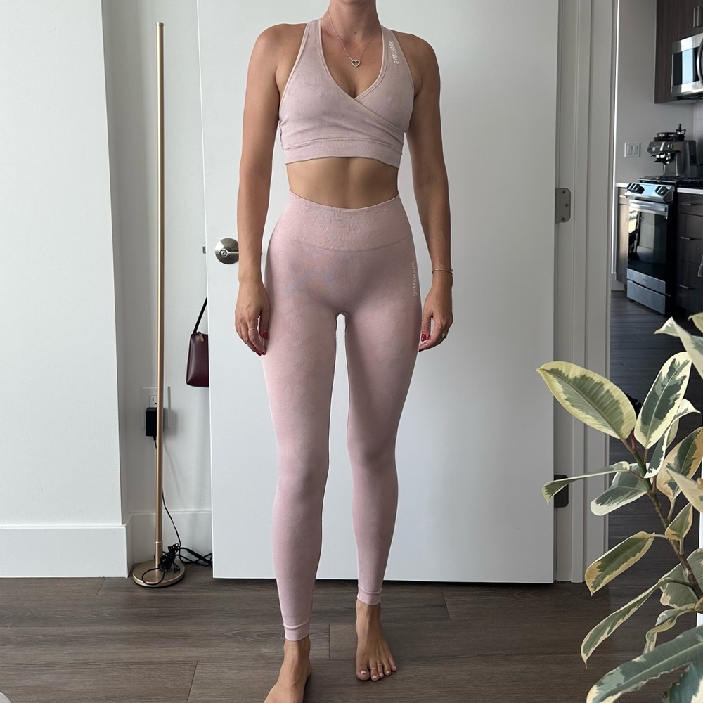 Gymshark Adapt Pink Camo Set